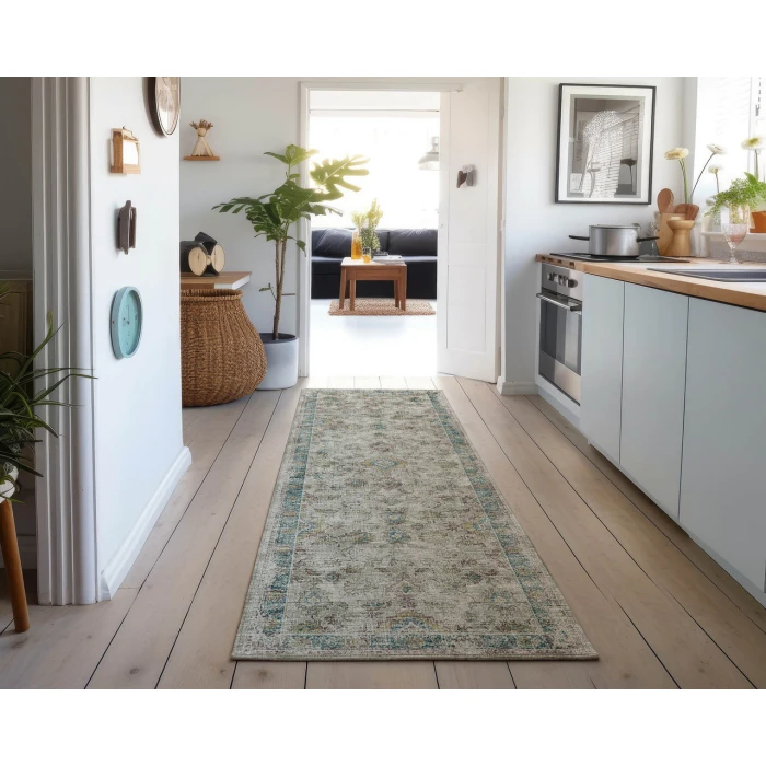 Dalyn Tuscany TU7 Linen 2'6" x 8' Runner Rug