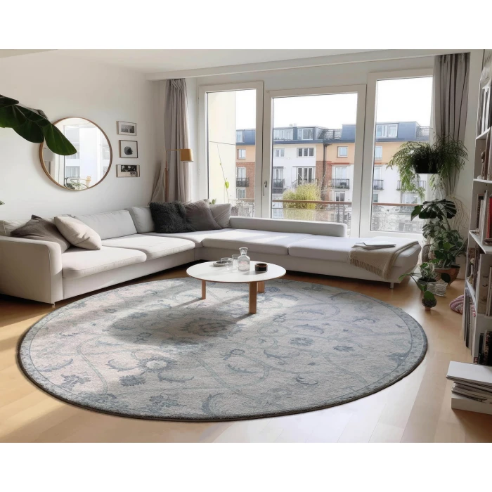 Dalyn Tuscany TU8 Denim 10' x 10' Round Rug