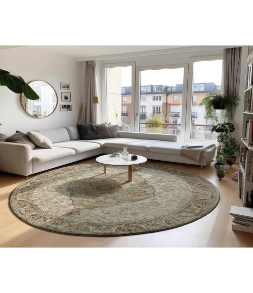 Dalyn Tuscany TU9 Gold 10' x 10' Round Rug