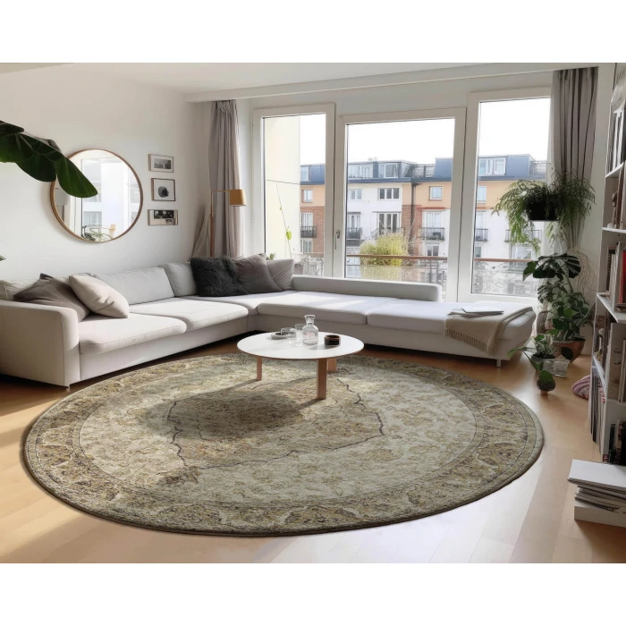 Dalyn Tuscany TU9 Gold 10' x 10' Round Rug