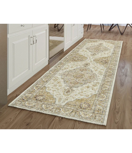 Dalyn Tuscany TU9 Gold 2'6" x 8' Runner Rug