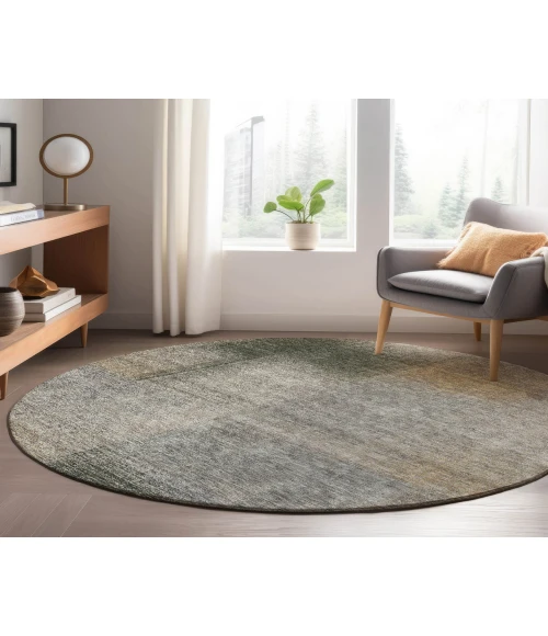 Dalyn Luxury Washable Trevi TV10 Mocha 8' x 8' Round Rug