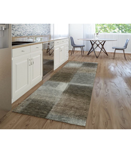 Dalyn Luxury Washable Trevi TV10 Pewter 2'3" x 7'6" Runner Rug