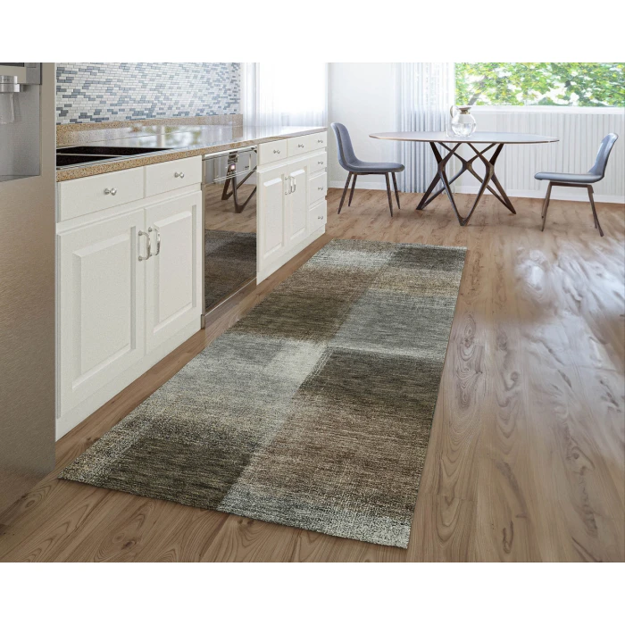 Dalyn Luxury Washable Trevi TV10 Pewter 2'3" x 7'6" Runner Rug