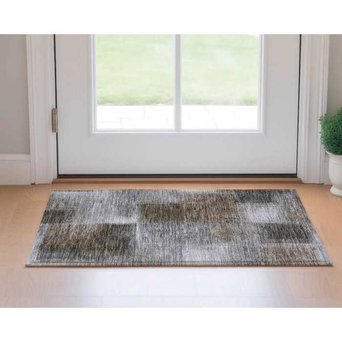 Dalyn Luxury Washable Trevi TV10 Pewter 1'8" x 2'6" Rug