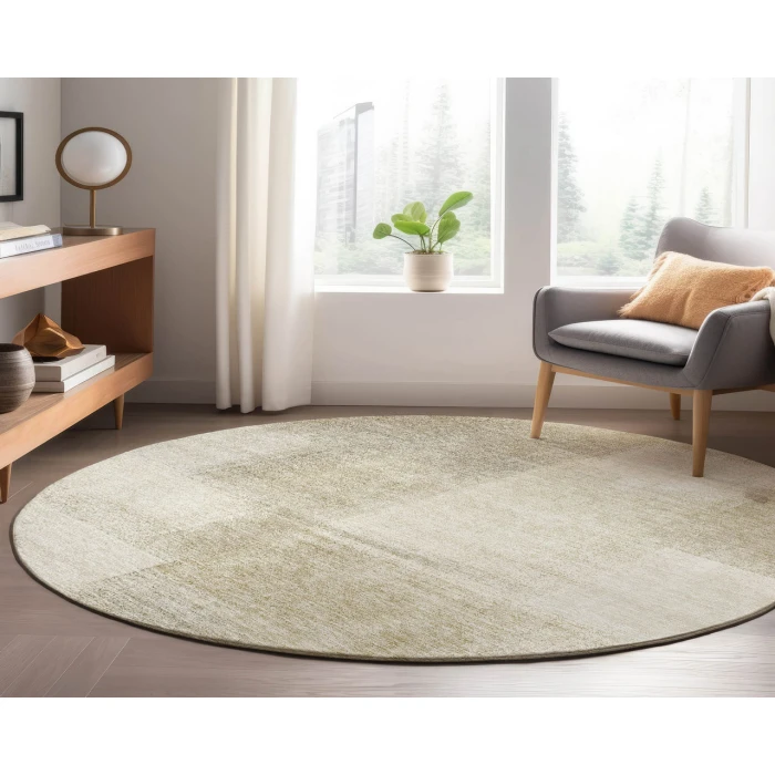 Dalyn Luxury Washable Trevi TV10 Taupe 8' x 8' Round Rug