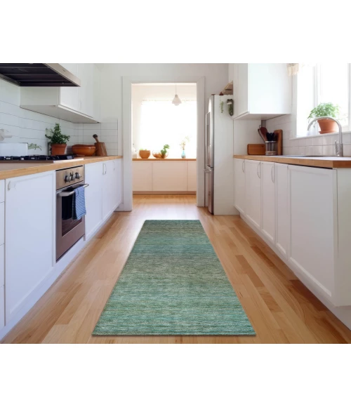 Dalyn Luxury Washable Trevi TV11 Teal 2'3" x 7'6" Runner Rug