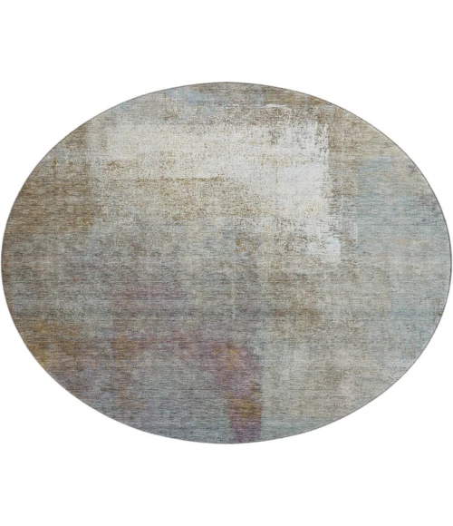 Dalyn Luxury Washable Trevi TV12 Mocha 8' x 8' Round Rug