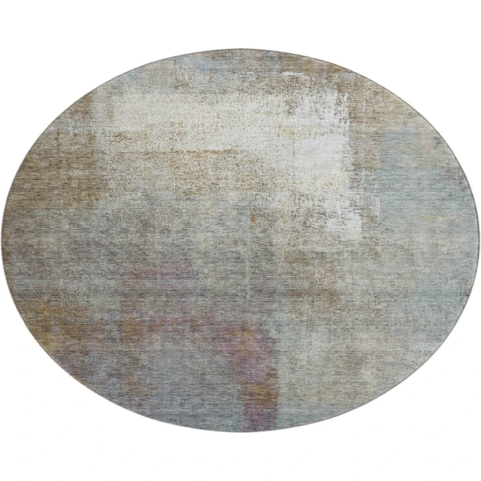 Dalyn Luxury Washable Trevi TV12 Mocha 8' x 8' Round Rug