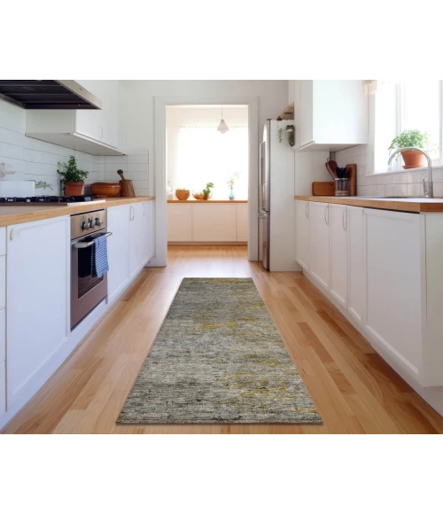 Dalyn Luxury Washable Trevi TV13 Gray 2'3" x 7'6" Runner Rug