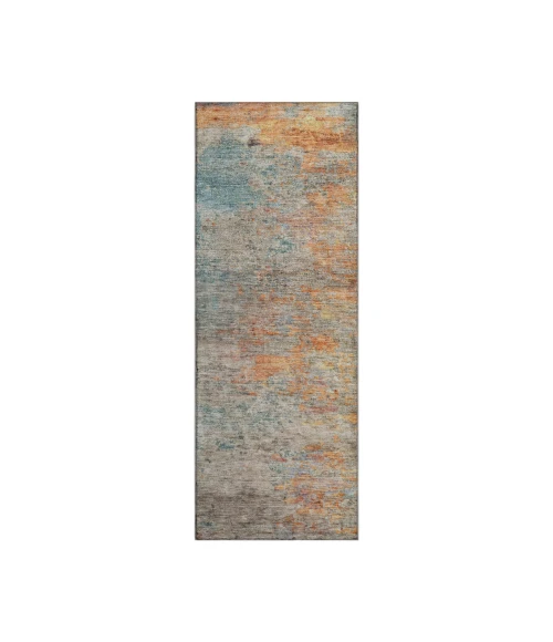 Dalyn Luxury Washable Trevi TV13 Teal 2'3" x 7'6" Runner Rug