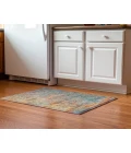 Dalyn Luxury Washable Trevi TV13 Teal 1'8" x 2'6" Rug