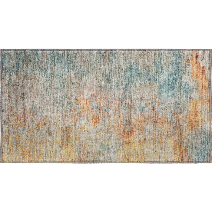 Dalyn Luxury Washable Trevi TV13 Teal 1'8" x 2'6" Rug
