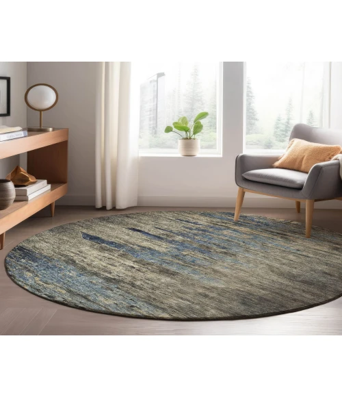 Dalyn Luxury Washable Trevi TV14 Coffee 8' x 8' Round Rug
