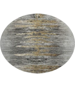 Dalyn Luxury Washable Trevi TV14 Gray 8' x 8' Round Rug