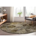 Dalyn Luxury Washable Trevi TV15 Mocha 8' x 8' Round Rug