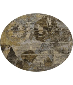 Dalyn Luxury Washable Trevi TV15 Mocha 8' x 8' Round Rug