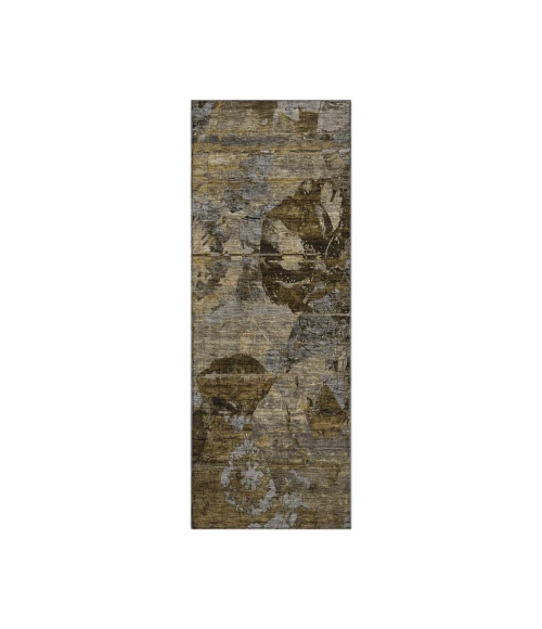 Dalyn Luxury Washable Trevi TV15 Mocha 2'3" x 7'6" Runner Rug