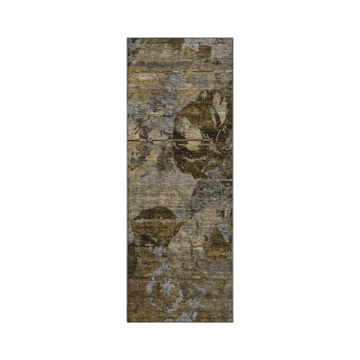 Dalyn Luxury Washable Trevi TV15 Mocha 2'3" x 7'6" Runner Rug