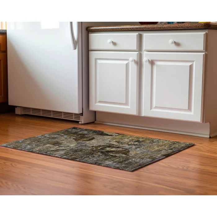 Dalyn Luxury Washable Trevi TV15 Mocha 1'8" x 2'6" Rug