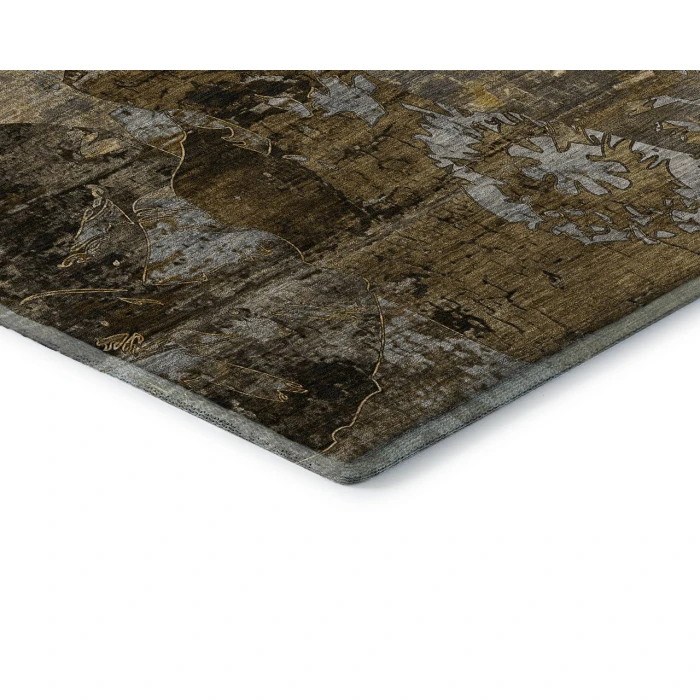 Dalyn Luxury Washable Trevi TV15 Mocha 2'3" x 7'6" Runner Rug