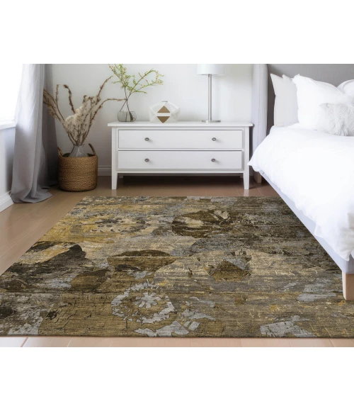 Dalyn Luxury Washable Trevi TV15 Mocha 2'6" x 3'10" Rug