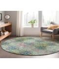 Dalyn Luxury Washable Trevi TV16 Green 8' x 8' Round Rug