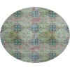 Dalyn Luxury Washable Trevi TV16 Green 8' x 8' Round Rug