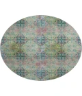 Dalyn Luxury Washable Trevi TV16 Green 8' x 8' Round Rug