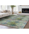 Dalyn Luxury Washable Trevi TV16 Green 3' x 5' Rug