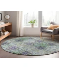 Dalyn Luxury Washable Trevi TV16 Purple 8' x 8' Round Rug