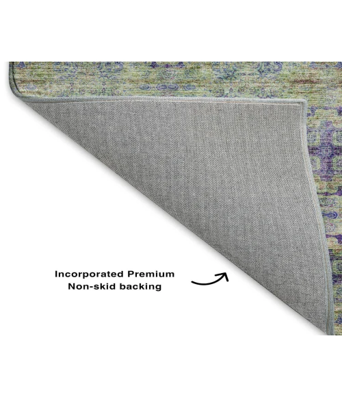 Dalyn Luxury Washable Trevi TV16 Purple 8' x 8' Round Rug