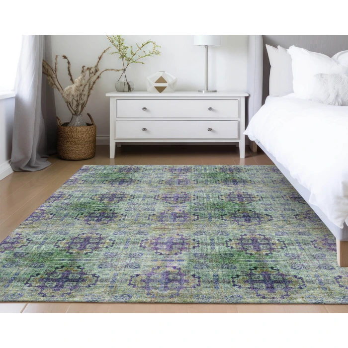 Dalyn Luxury Washable Trevi TV16 Purple 5' x 7'6" Rug