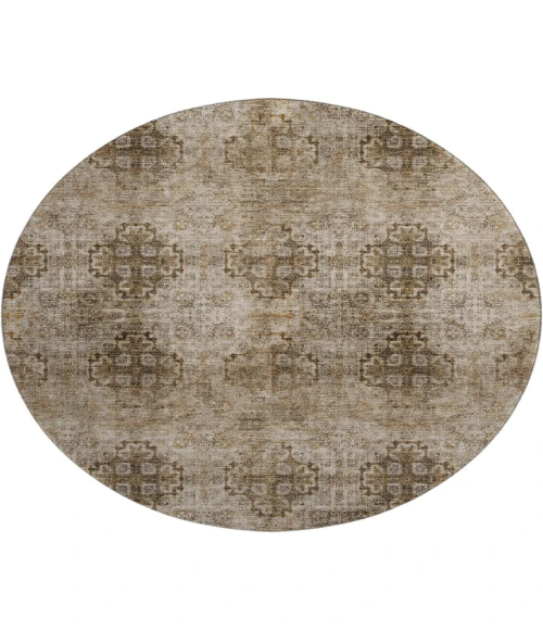 Dalyn Luxury Washable Trevi TV16 Taupe 8' x 8' Round Rug