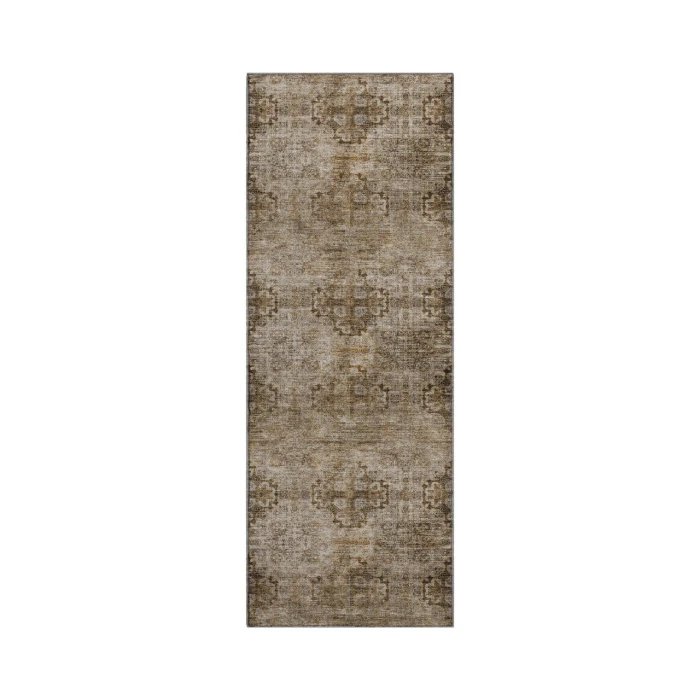 Dalyn Luxury Washable Trevi TV16 Taupe 2'3" x 7'6" Runner Rug