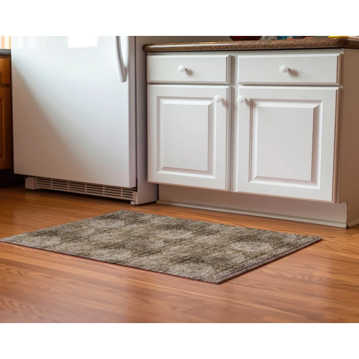 Dalyn Luxury Washable Trevi TV16 Taupe 1'8" x 2'6" Rug