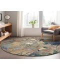 Dalyn Luxury Washable Trevi TV17 Beige 8' x 8' Round Rug