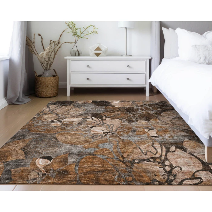 Dalyn Luxury Washable Trevi TV17 Paprika 9' x 12' Rug