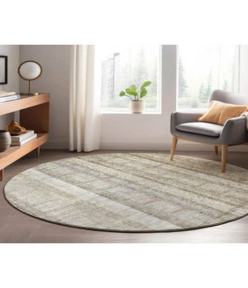 Dalyn Luxury Washable Trevi TV19 Taupe 8' x 8' Round Rug