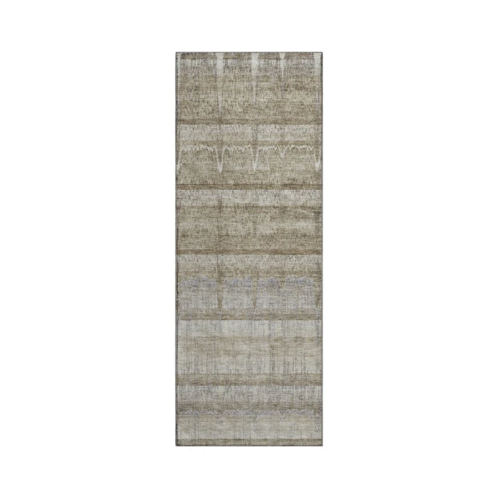 Dalyn Luxury Washable Trevi TV19 Taupe 2'3" x 7'6" Runner Rug