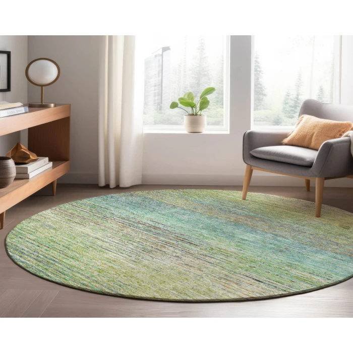Dalyn Luxury Washable Trevi TV1 Aloe 8' x 8' Round Rug