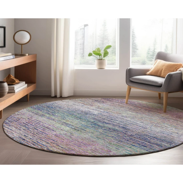 Dalyn Luxury Washable Trevi TV1 Blush 8' x 8' Round Rug