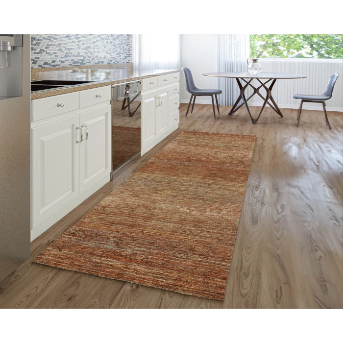 Dalyn Luxury Washable Trevi TV1 Copper 2'3" x 7'6" Runner Rug