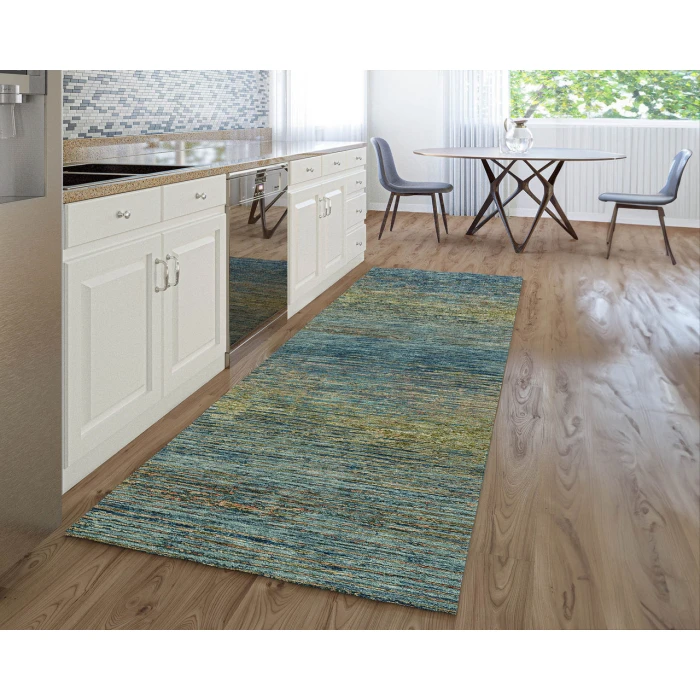 Dalyn Luxury Washable Trevi TV1 Denim 2'3" x 7'6" Runner Rug
