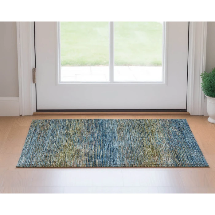 Dalyn Luxury Washable Trevi TV1 Denim 1'8" x 2'6" Rug