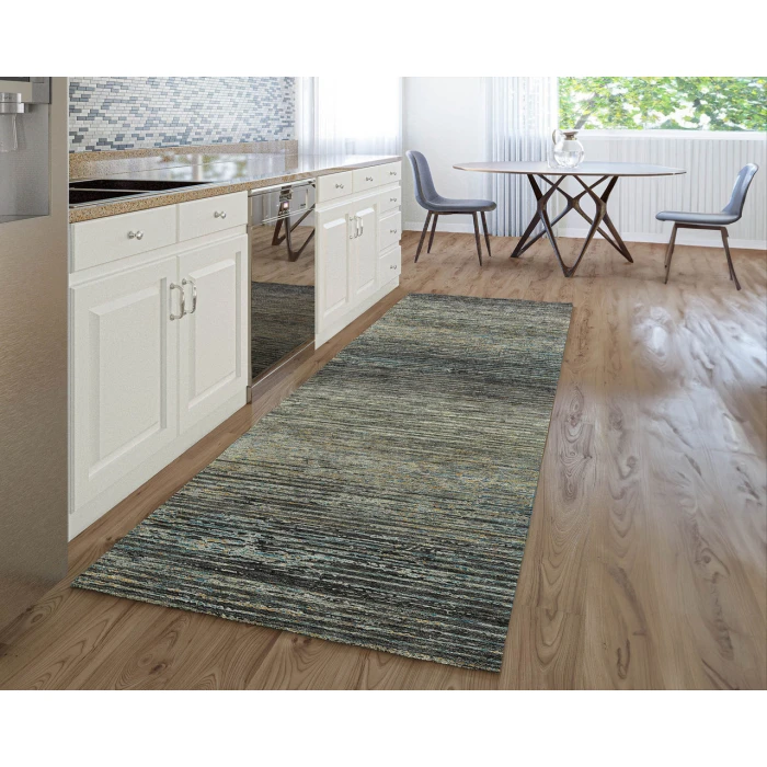 Dalyn Luxury Washable Trevi TV1 Granite 2'3" x 7'6" Runner Rug