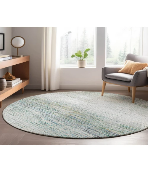 Dalyn Luxury Washable Trevi TV1 Linen 8' x 8' Round Rug