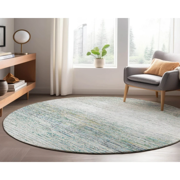 Dalyn Luxury Washable Trevi TV1 Linen 8' x 8' Round Rug
