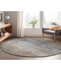 Dalyn Luxury Washable Trevi TV1 Pewter 8' x 8' Round Rug