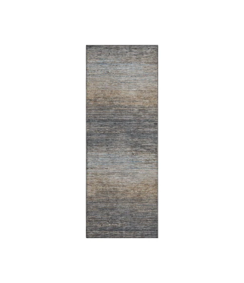 Dalyn Luxury Washable Trevi TV1 Pewter 2'3" x 7'6" Runner Rug